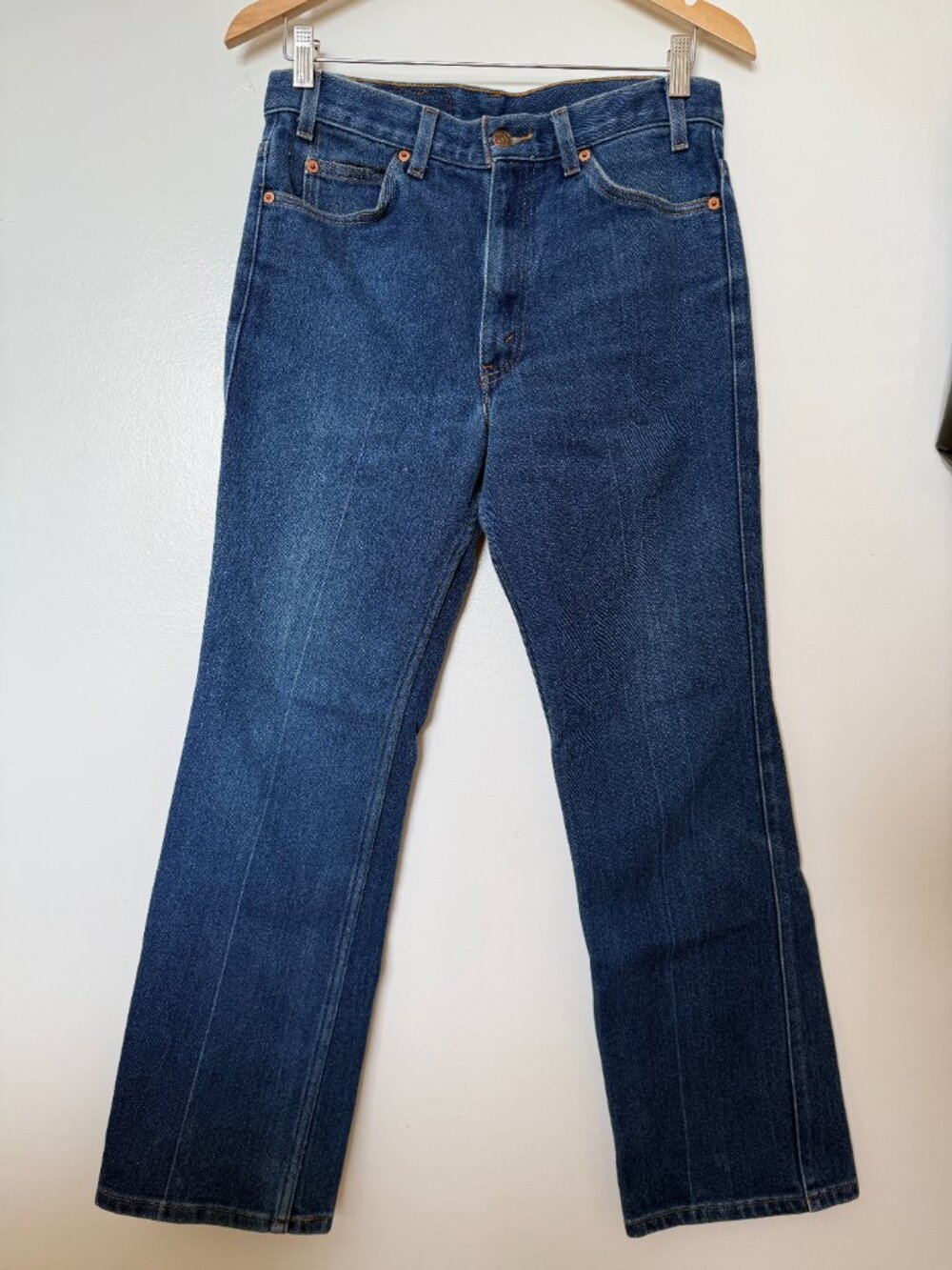 Vintage Levi's 517 Bootcut Jeans Black Tab | Dark Indigo | W34 Tagged (~32" ac) - Picture 4 of 4